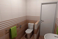 bytydobris.cz - vizualizace malé koupelny Petra - WC